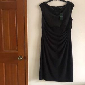 RALPH LAREN mini black dress sz 14